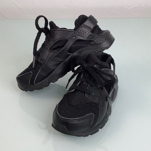 Nike black Huarache run sneakers kid size 12C EUC - Picture 16 of 16